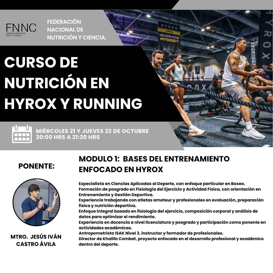 Curso de Nutrición en HYROX y Running