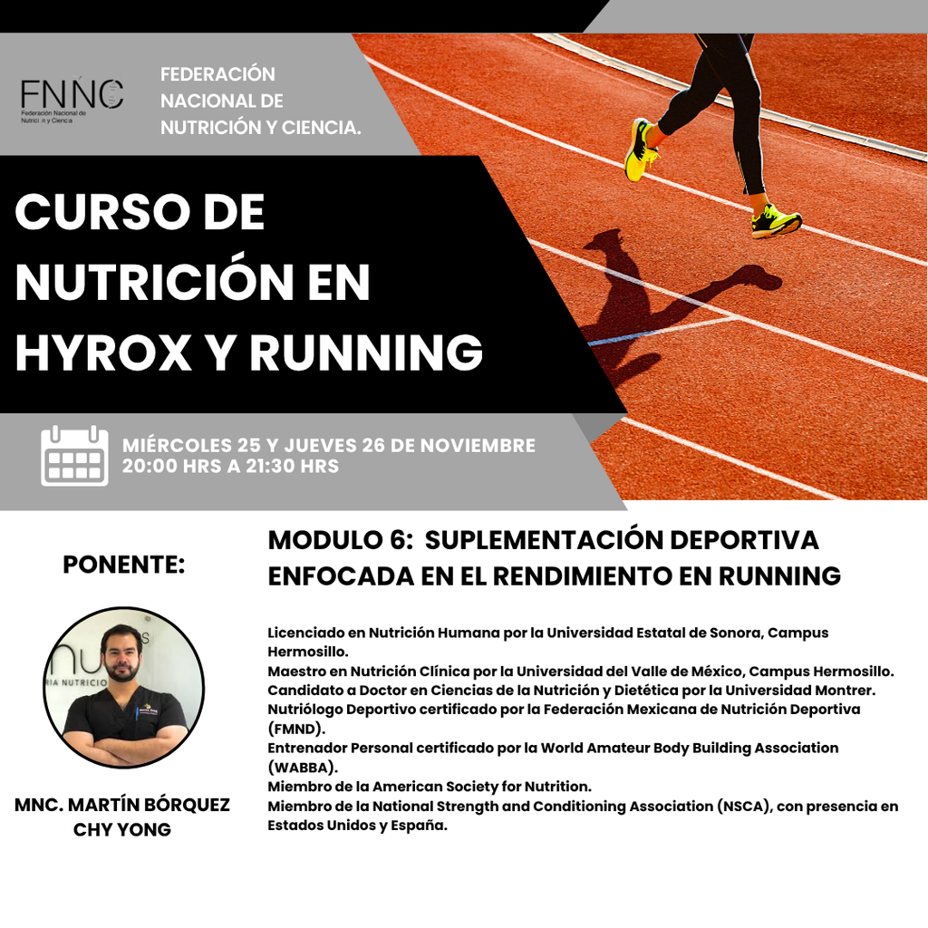 Curso de Nutrición en HYROX y Running