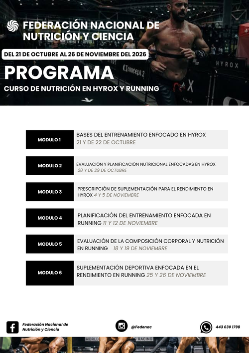 Curso de Nutrición en HYROX y Running